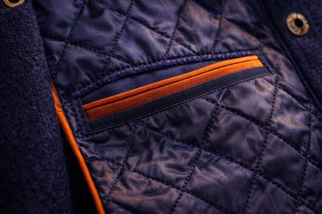 LumaFonds® Nation Series “Nederland Crest – Structural Form” Varsity Jacket — Open Edition