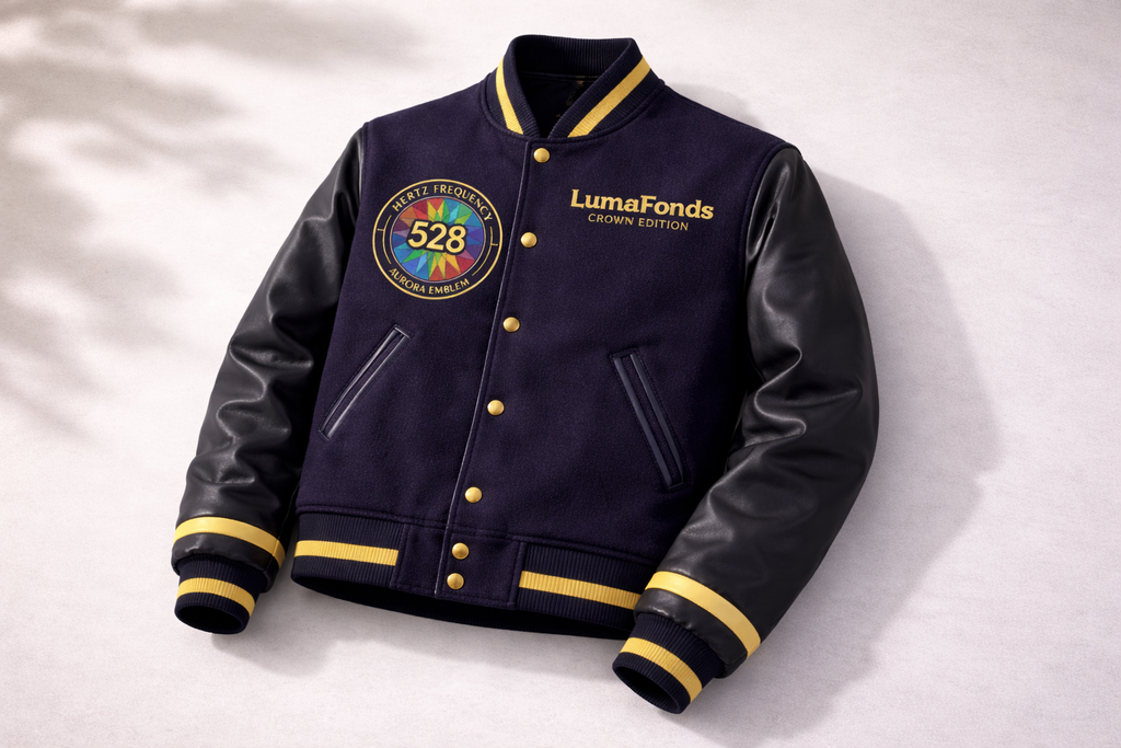 LumaFonds® Crown Edition 528 “Aurora Emblem” Varsity Jacket — Open Edition
