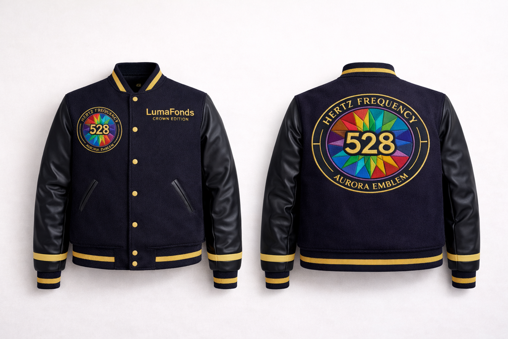 LumaFonds® Crown Edition 528 “Aurora Emblem” Varsity Jacket — Open Edition