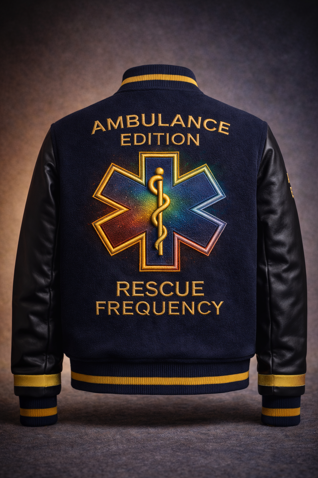 LumaFonds® Crown Series “Ambulance Edition – First Response” Varsity Jacket — Limited Edition (77 Pieces)