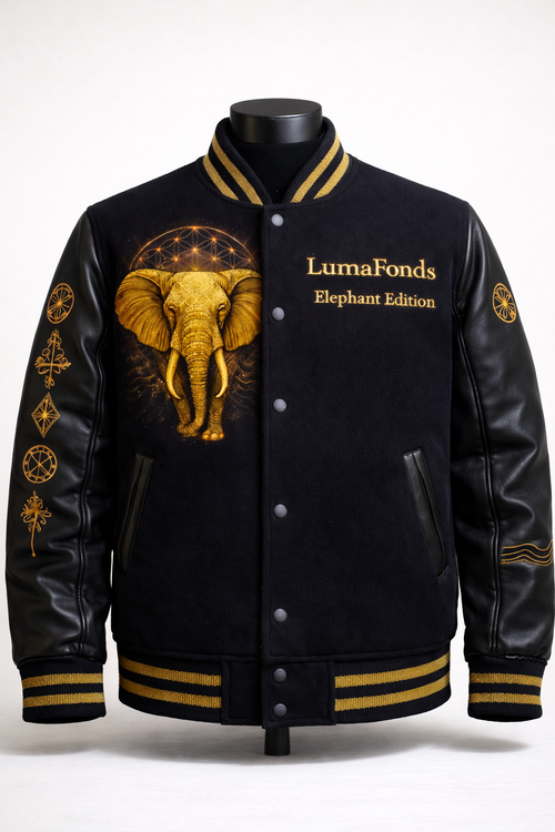 LumaFonds® Crown Limited 963 “Elephant” Varsity Jacket — Limited Edition (300 Pieces)