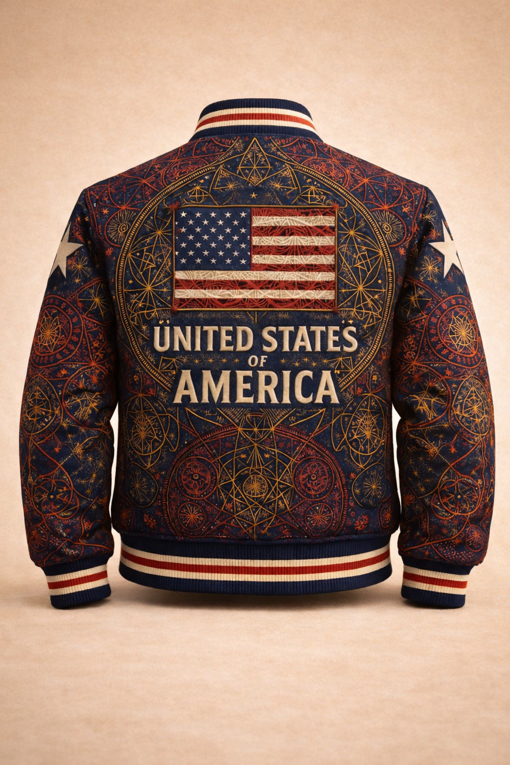 LumaFonds® Nation Series “USA Crest – Statement Configuration” Varsity Jacket — Open Edition