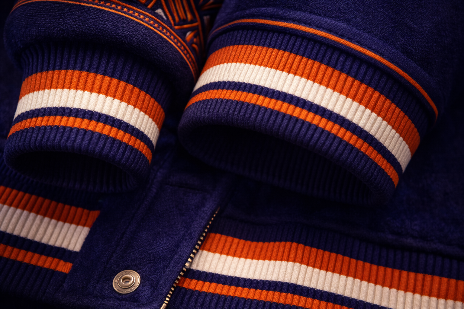 LumaFonds® Nation Series “Nederland Crest – Structural Form” Varsity Jacket — Open Edition
