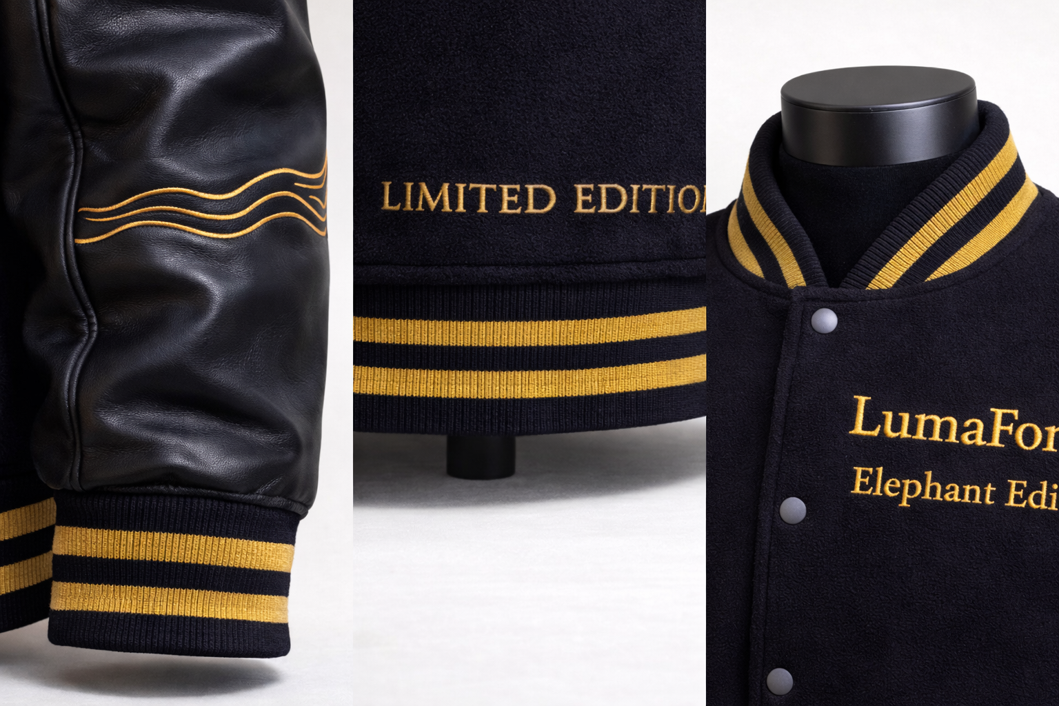LumaFonds® Crown Limited 963 “Elephant” Varsity Jacket — Limited Edition (300 Pieces)