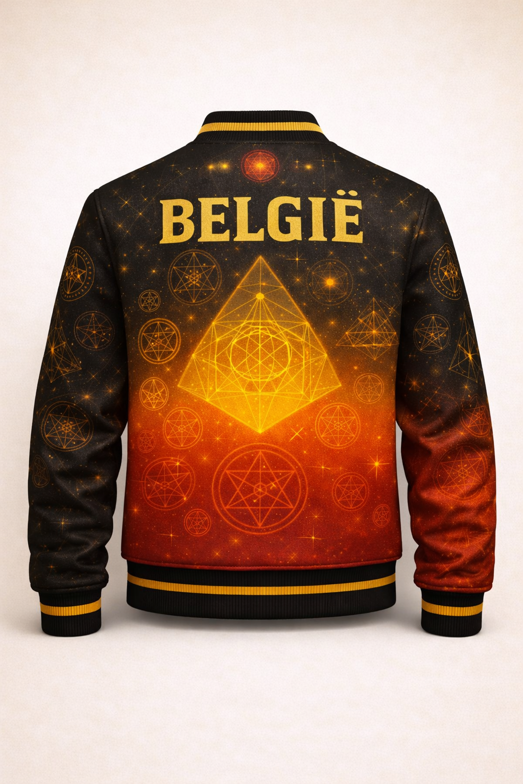 LumaFonds® Nation Series Adults “Belgium Crest – Signature Configuration” Varsity Jacket — Open Edition.