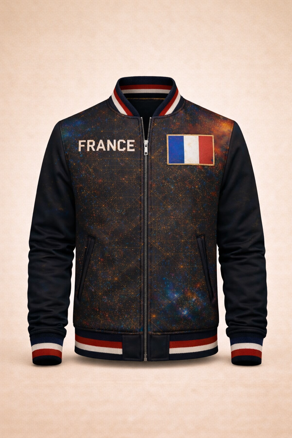 LumaFonds® Nation Series “France Crest – Signature Configuration” Varsity Jacket — Open Edition