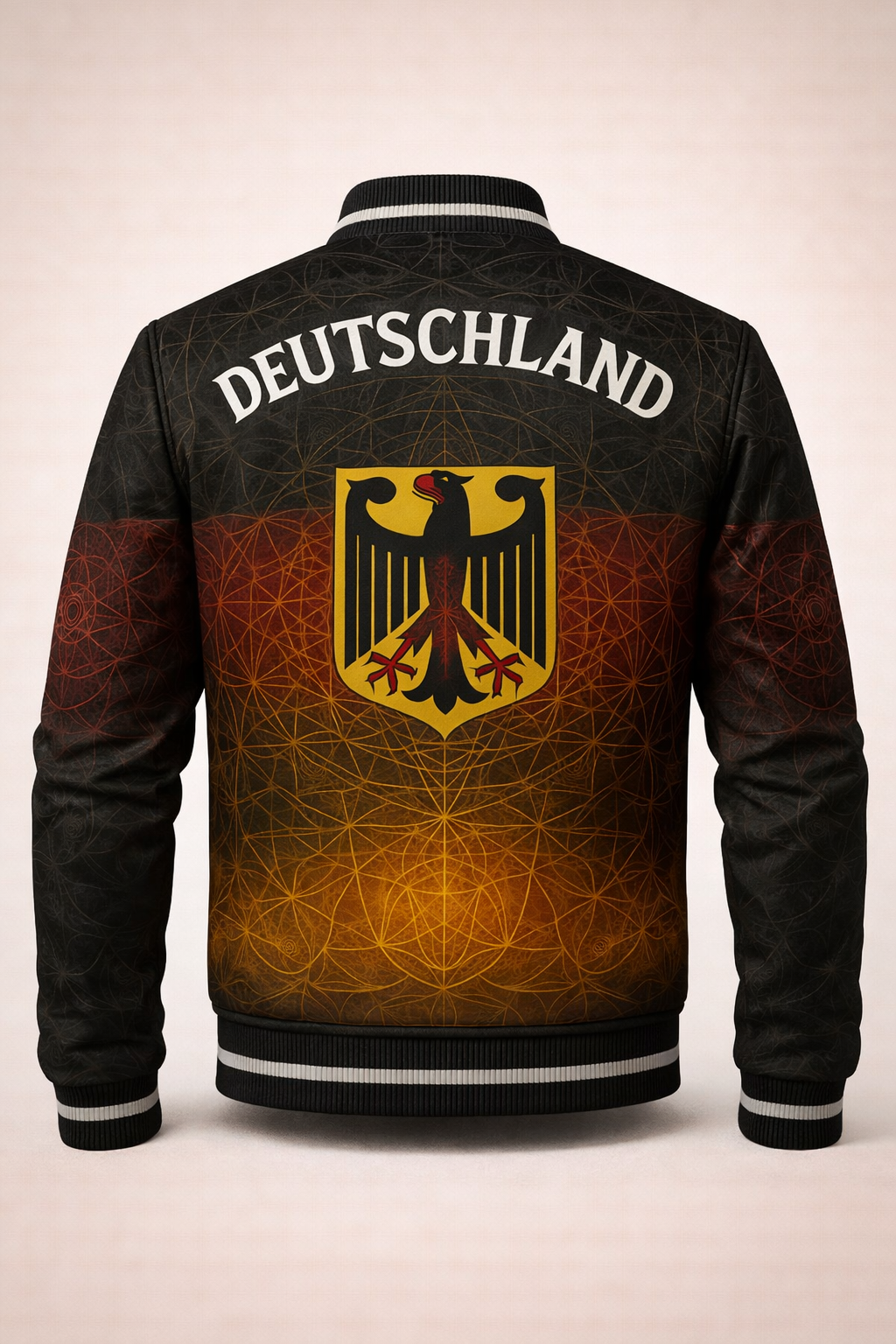 LumaFonds® Nation Series “Germany Crest – Structural Form” Varsity Jacket — Open Edition