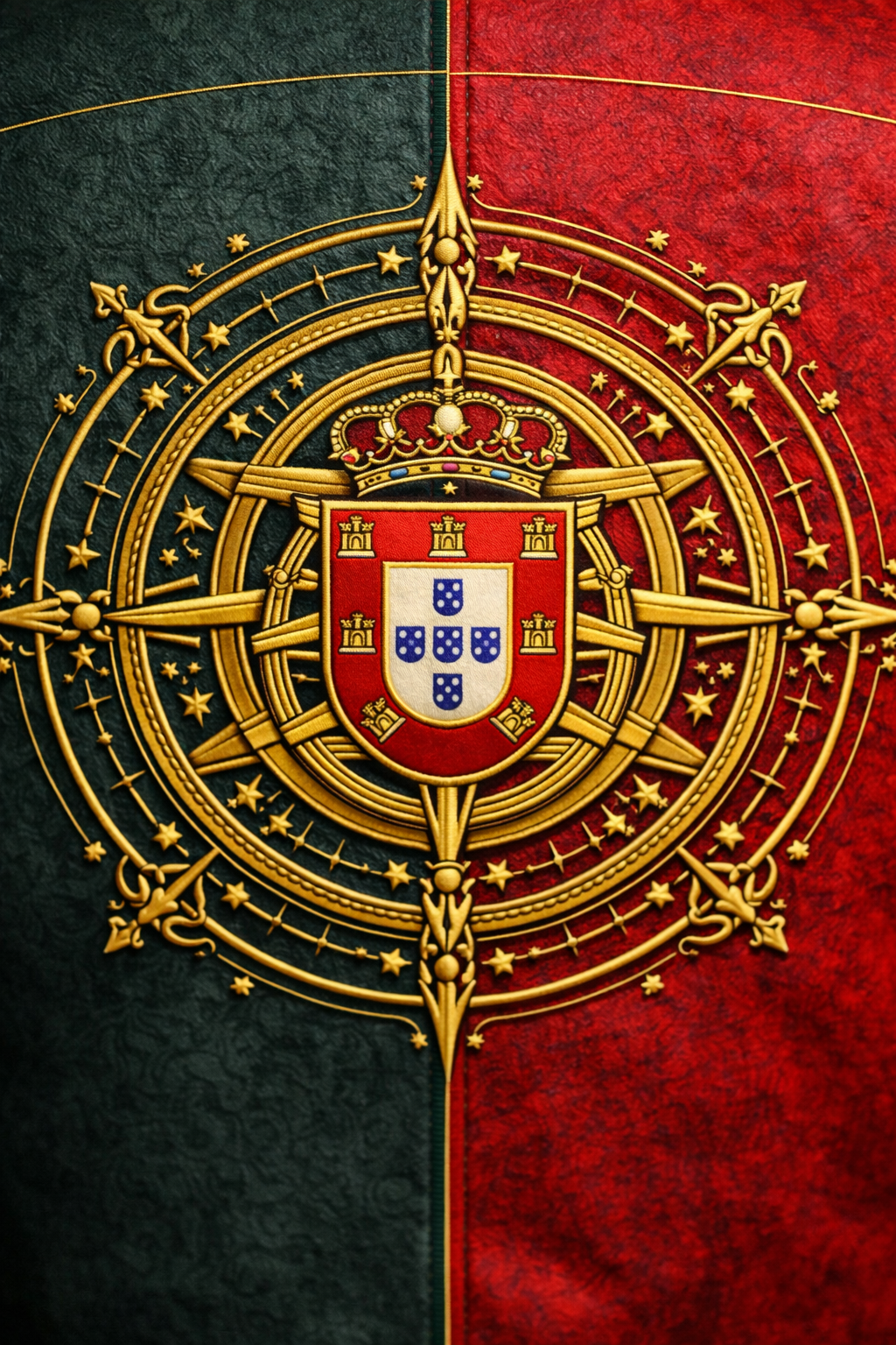 Portugal Varsity Jacket – Portuguese Embroidered Jacket | Wool & Leather Nation Series | LumaFonds® Portugal Crest