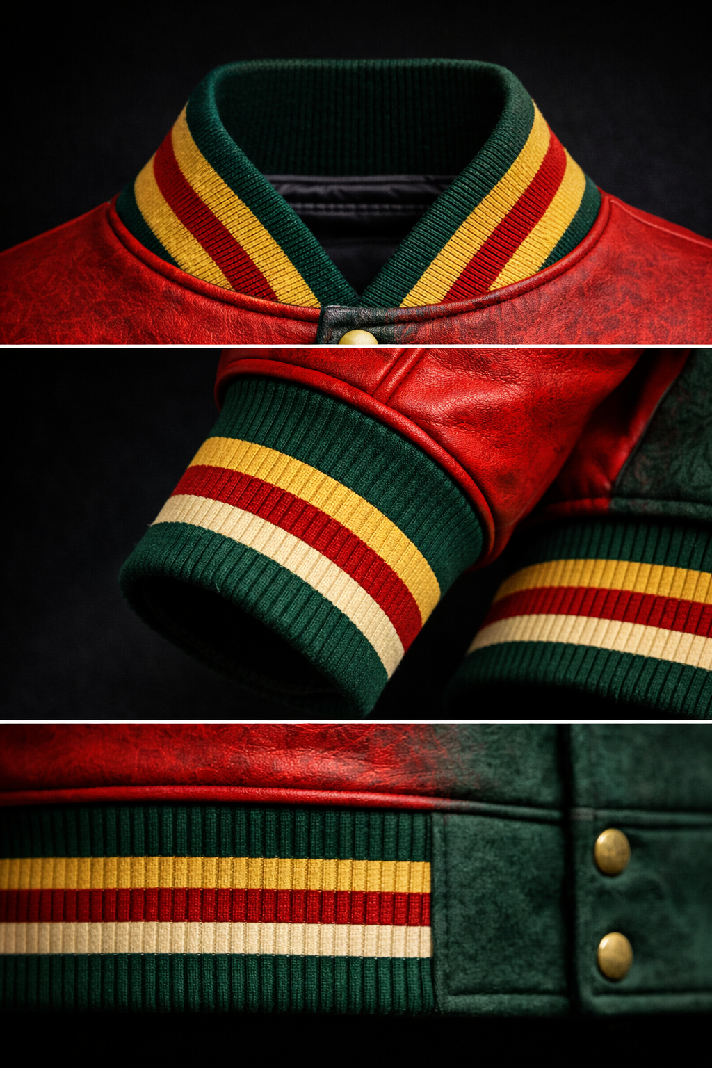 Portugal Varsity Jacket – Portuguese Embroidered Jacket | Wool & Leather Nation Series | LumaFonds® Portugal Crest