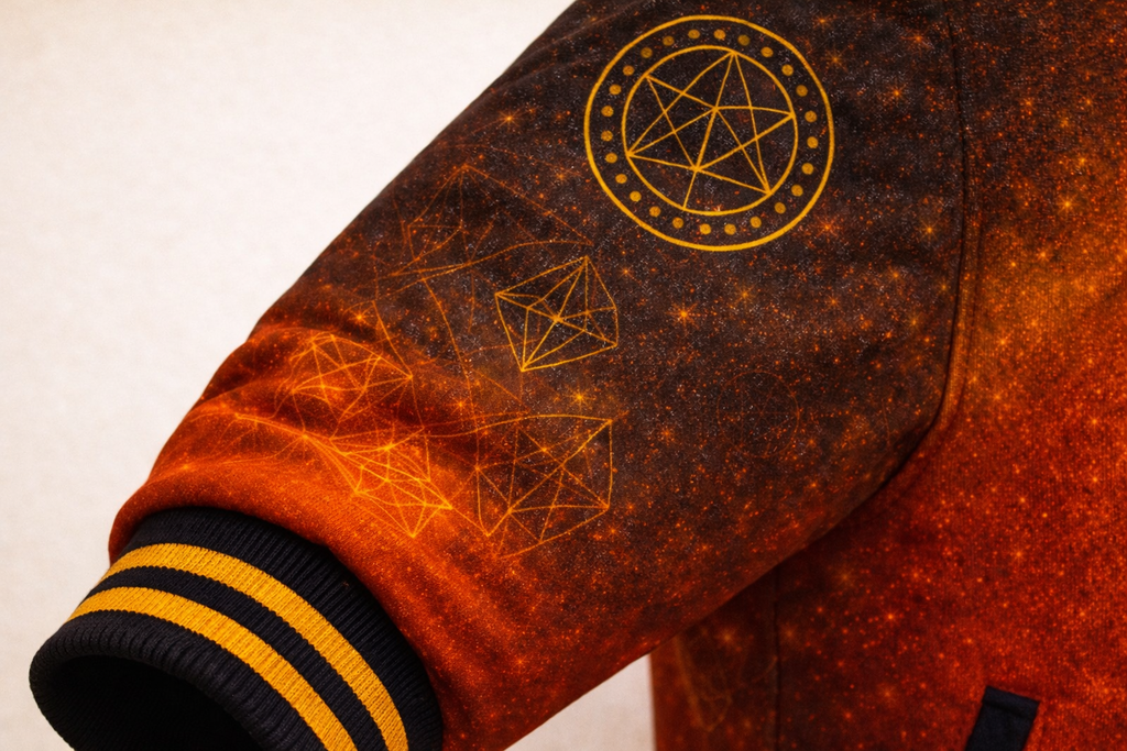 LumaFonds® Nation Series Adults “Belgium Crest – Signature Configuration” Varsity Jacket — Open Edition.