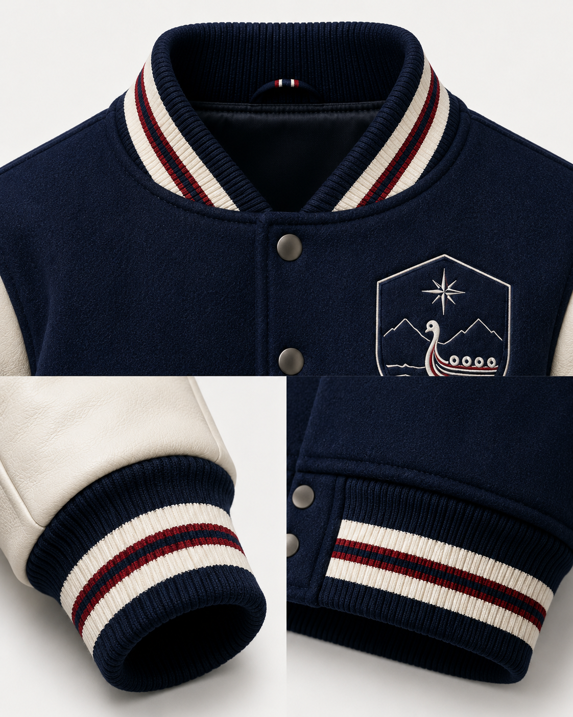 LumaFonds® Northern Row — Norway Edition Varsity Jacket