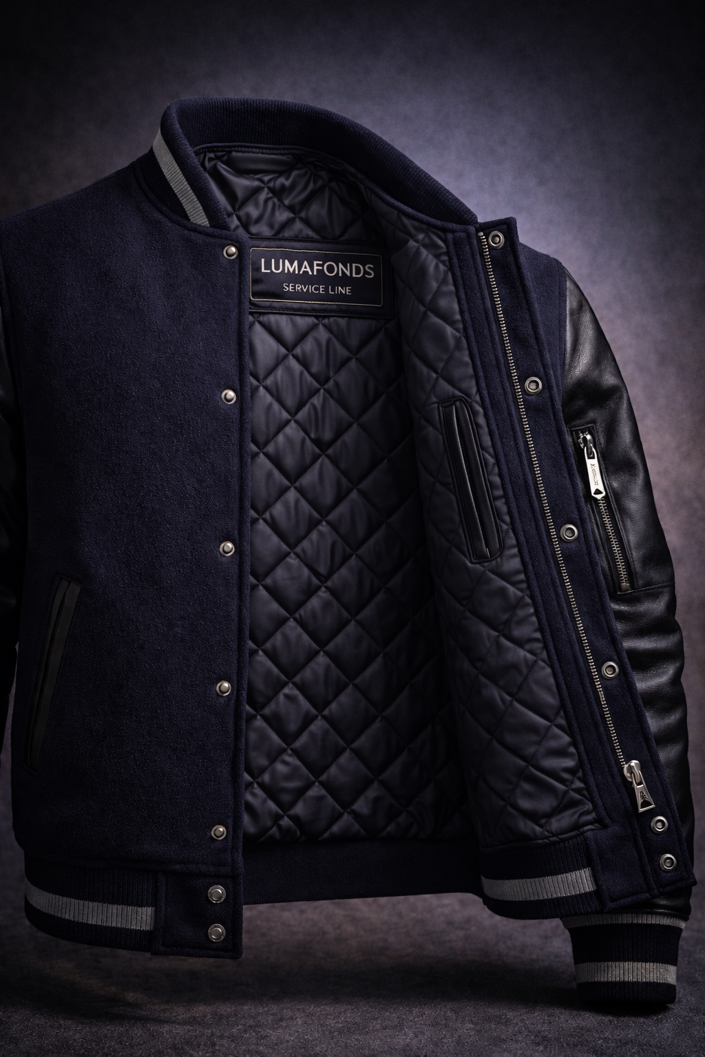 LumaFonds® Service Line “Civic Guardian Edition” Varsity Jacket — Limited Edition (77 Pieces)