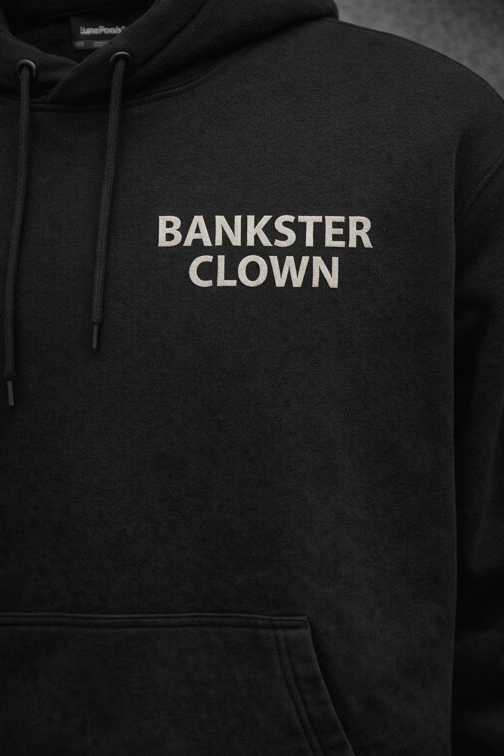 LumaFonds® Bankster Clown Heavyweight Graphic Hoodie – Face Edition