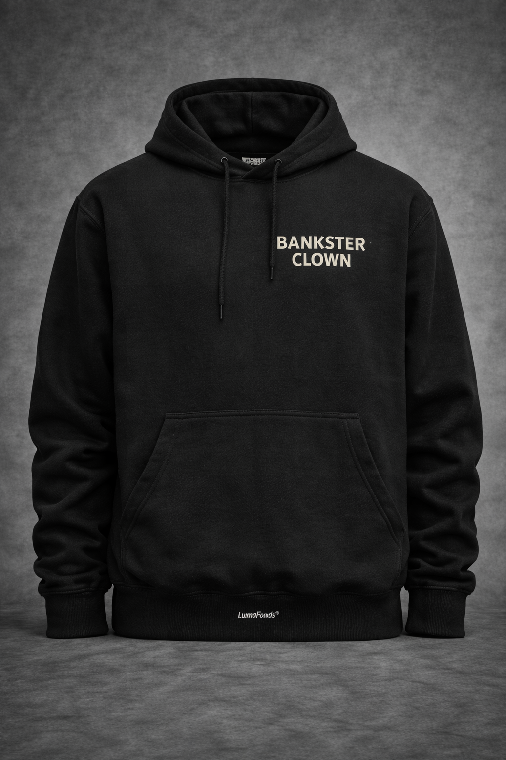 LumaFonds® Bankster Clown Heavyweight Graphic Hoodie – Face Edition